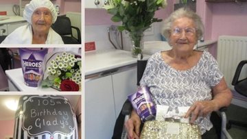 Romford care home Resident celebrates 105th birthday with special pamper day